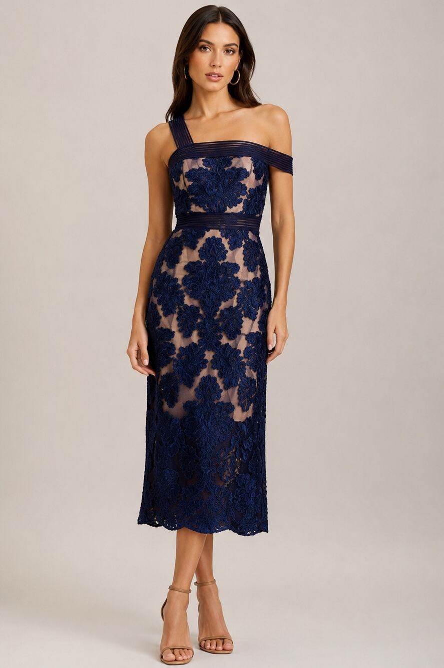 Alice McCall Magic Moonlight Off-Shoulder Dress Indigo Blue Size 0